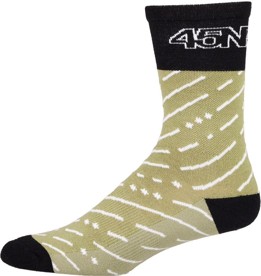 Chaussette en laine mi-épaisse 45NRTH Snow Band - Sage/Rosin Petite