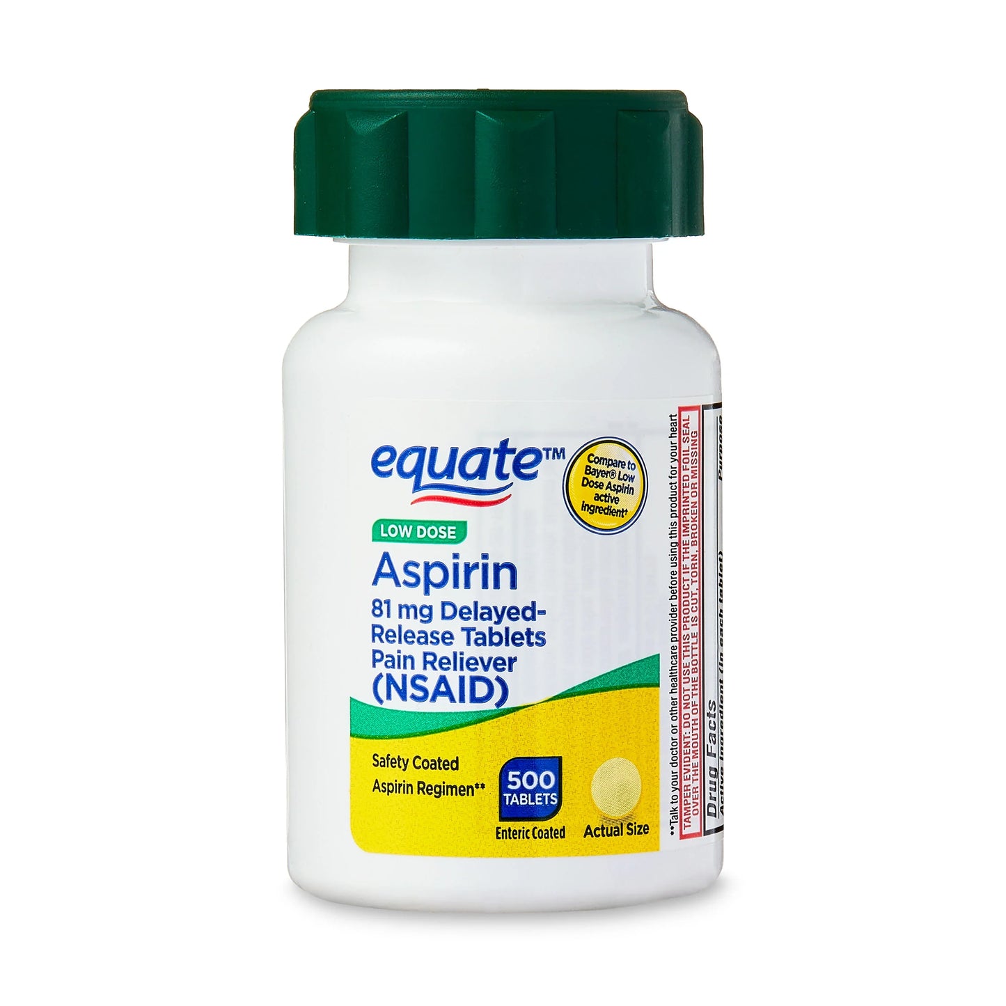 Aspirine à mâcher Equate 81 mg - 108 comprimés
