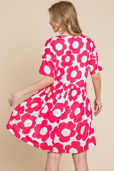 Trendy Floral Print Ruched Dress for Effortless Style
