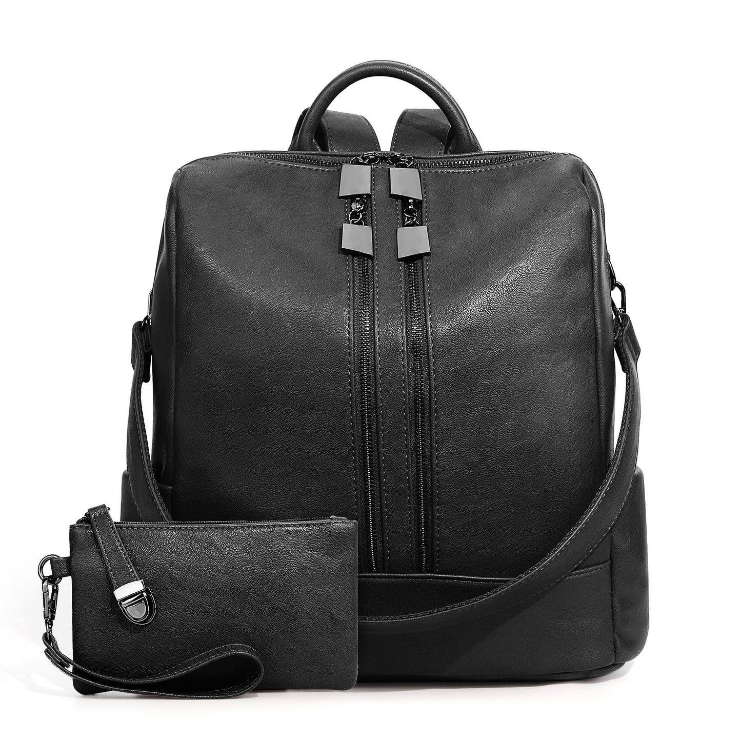 High-Capacity Checkered Backpack for Women