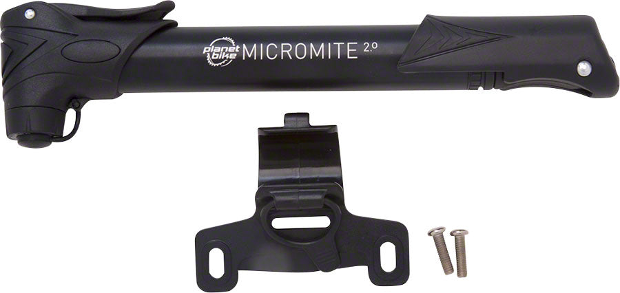 Bomba de Marco Mini Planet Bike Micro Mite II de Doble Etapa - Negra