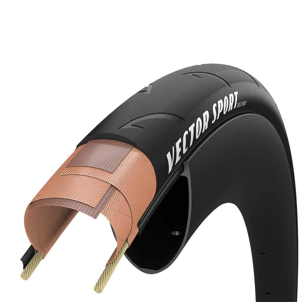 Pneu Goodyear Vector Sport Tubeless Ready 700 x 28c Noir