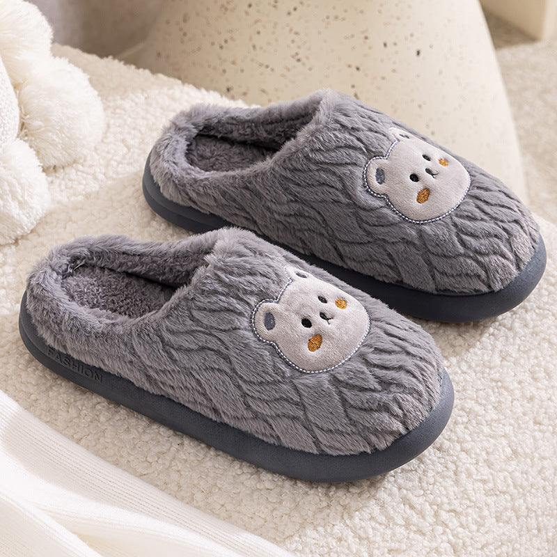 Couple Cotton Slippers - Plush Indoor Comfort