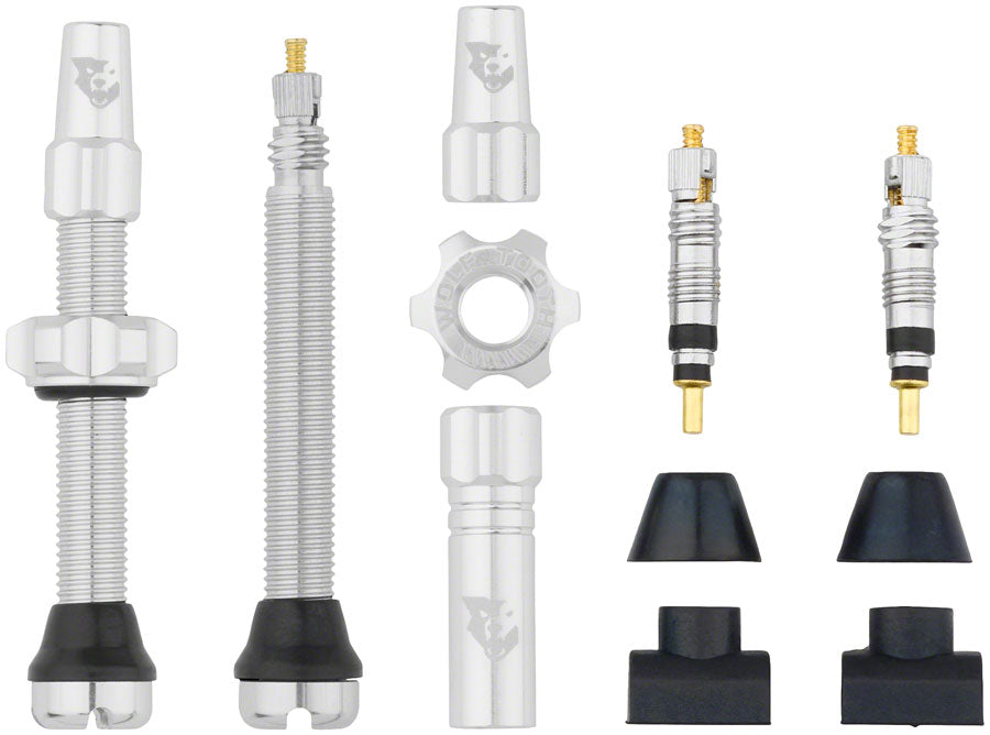 Kit de Válvula Tubeless Wolf Tooth - 44 mm Plata