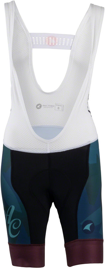 All-City Night Claw Pantalón Corto con Tirantes para Mujeres - Teal Oscuro y Mulberry