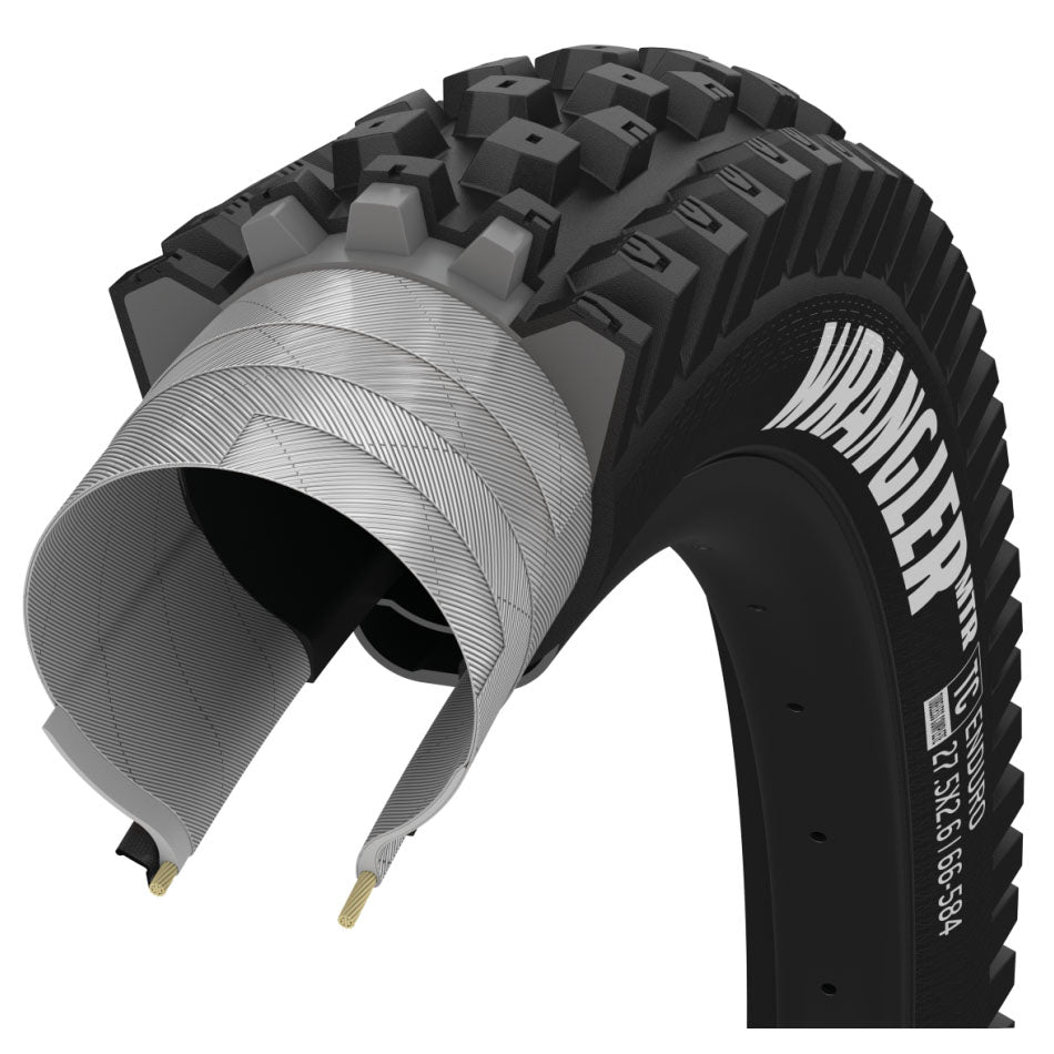 Pneu tubeless Goodyear Wrangler MTR Enduro 29"x2.4" Noir