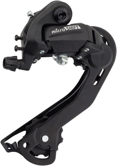 microSHIFT M21 Rear Derailleur - 6/7 Speed Long Cage Black