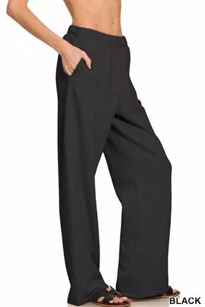 Pantalons de Fleece Zenana pour Femmes avec Poches