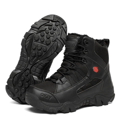 Botas de Combate de Invierno para Hombre con Forro de Forro Polar para Aventuras al Aire Libre