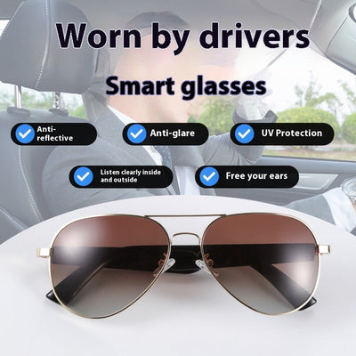 Smart AI Translation Glasses with Bluetooth and UV Protection