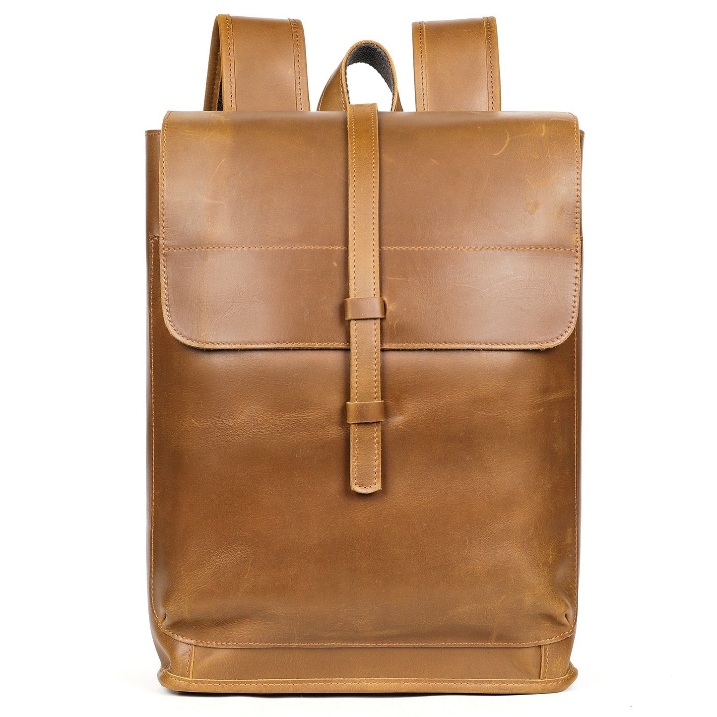 Sac à dos de voyage en cuir premium pour ordinateur portable