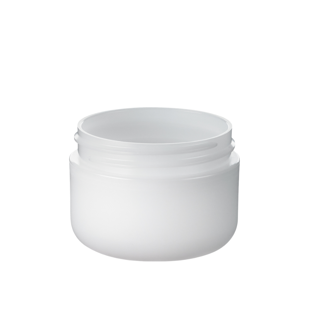 1 oz White Double Wall Jar with Lid - 12 Pack