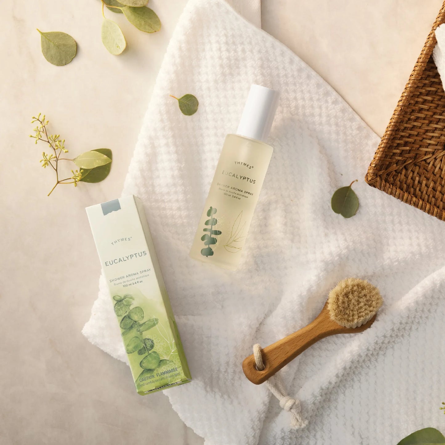 Thymes Eucalyptus Shower Aroma Spray - 3.4 Oz