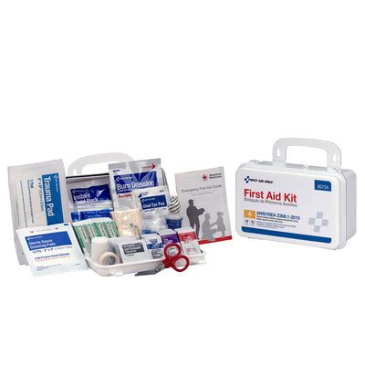 First Aid Kit for 10 People with Manual and Dispenser Box