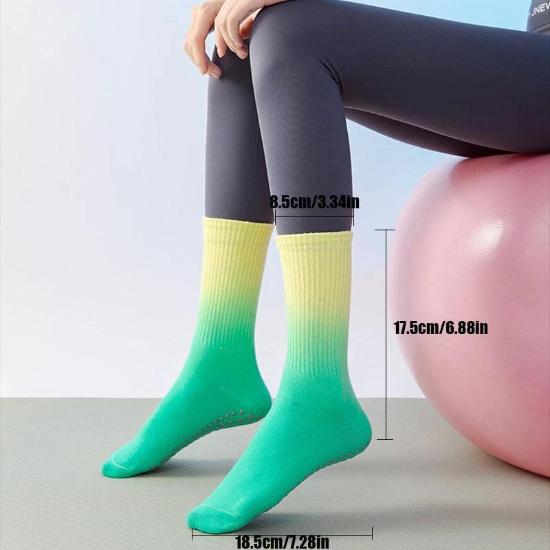 SoleBalance Yoga Socks - 10 Pairs Non-Slip Grip for Stability