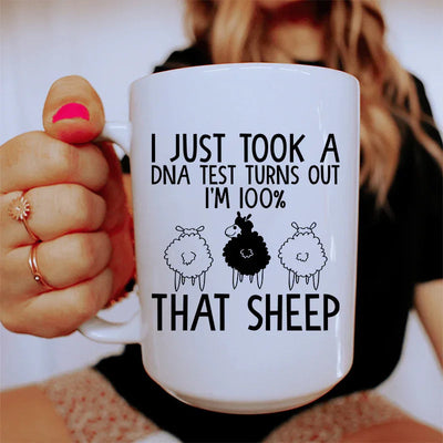 100% That Sheep Ceramic Mug - 15 oz