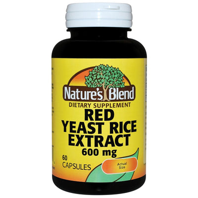Extrait de riz rouge Nature's Blend 600 mg - 60 capsules