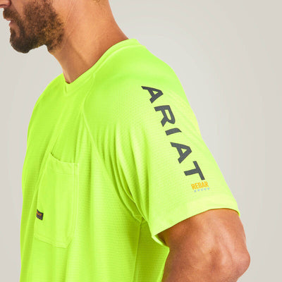 Neon Yellow Rebar Heat Shield T-Shirt - Korvel