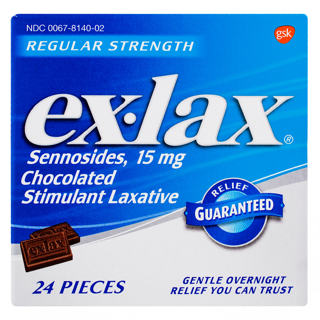 Ex-Lax Laxatif Stimulant 15Mg Chocolat 24Ct