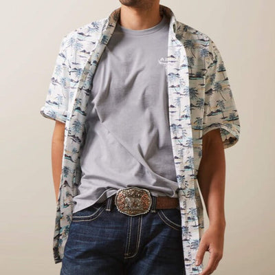 Ariat Men's Palm Oasis Short Sleeve Shirt - Korvel