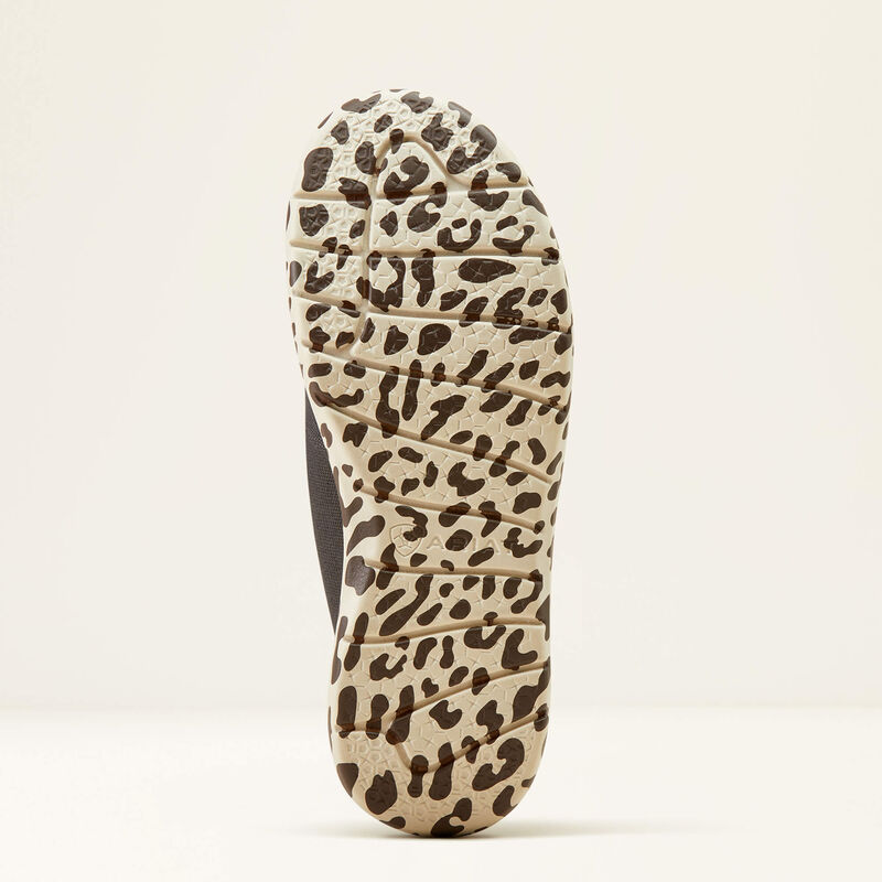 Ariat Women's Charcoal Hilo Flats with Leopard Print Soles - Korvel
