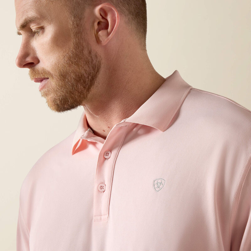 Ariat Men's Pink TEK Polo - Classic Fit