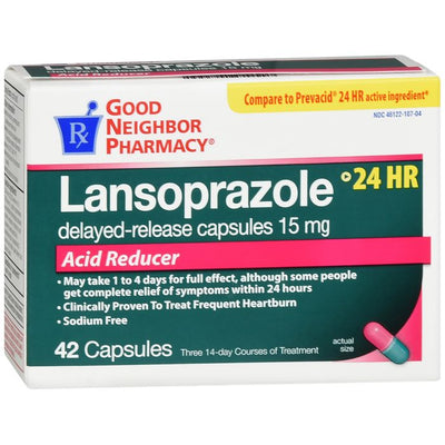 GNP Lansoprazole 15 mg Capsules à Libération Prolongée - 42 Comptes