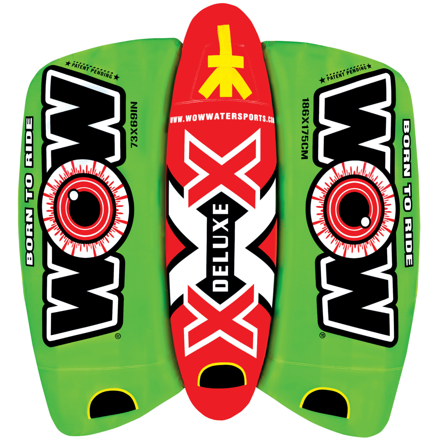WOW Watersports Big Bazooka Towable Water Tube for 1-4 Riders