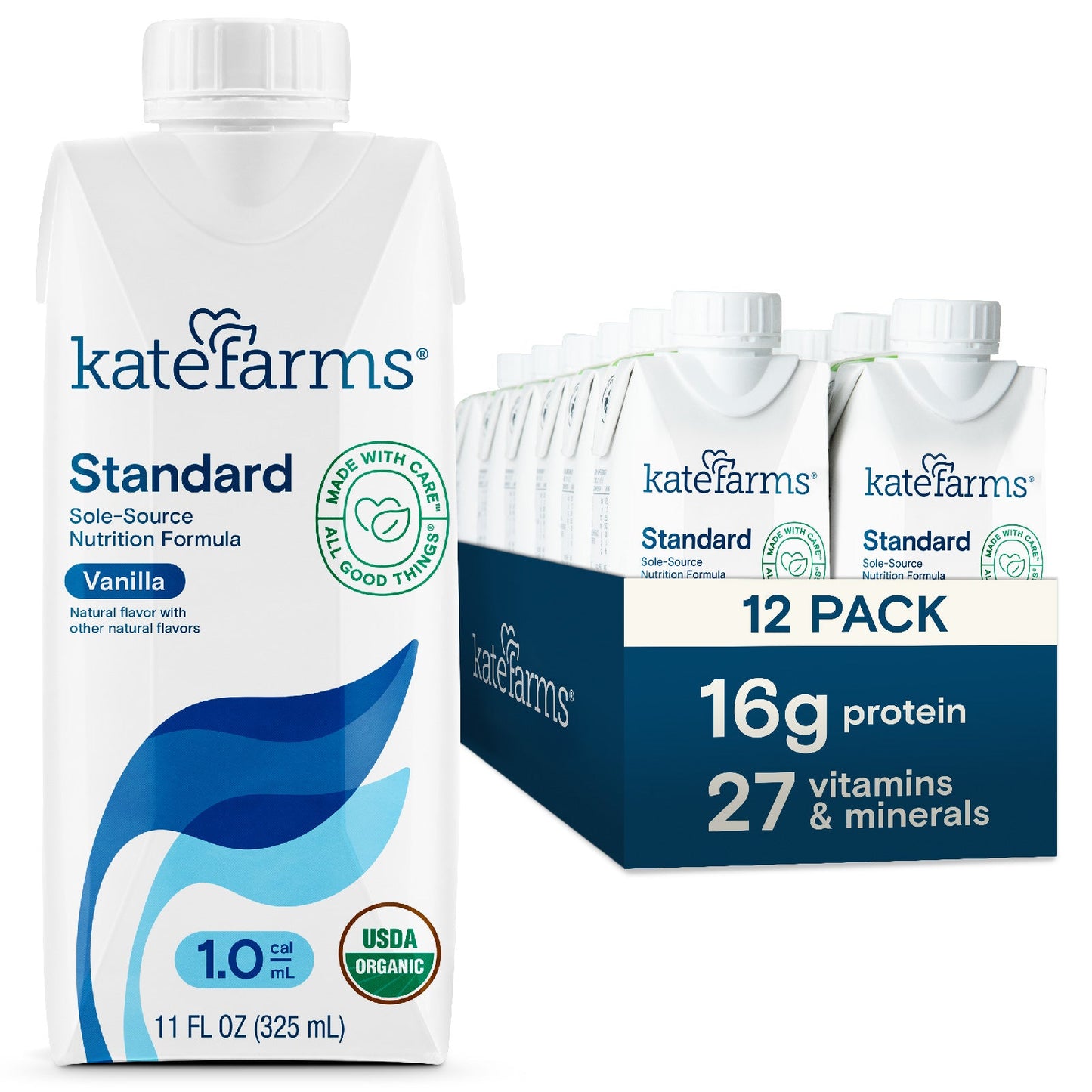 Kate Farms Standard 1.0 Vanilla Oral Supplement, 11 Oz. Carton