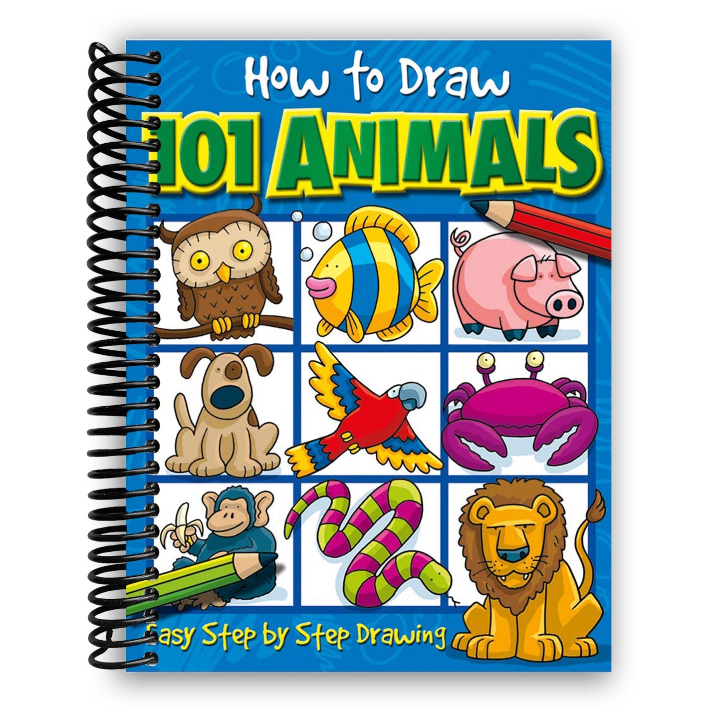Master the Art of Drawing 101 Animals (Spiral Bound) - Korvel