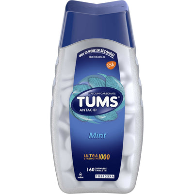 Comprimés à mâcher Tums Ultra Force - Saveur menthe poivrée