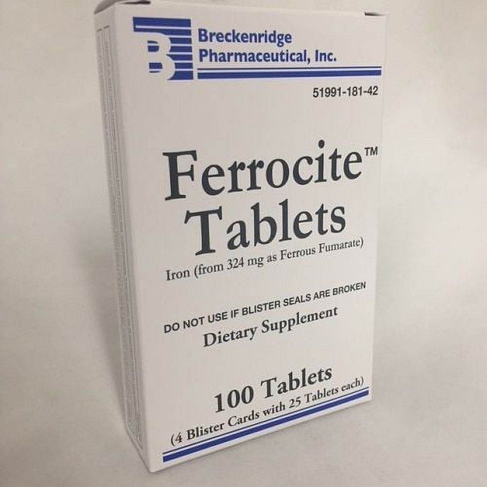 Ferrocite Tb 324Mg - Suplemento de Hierro Premium