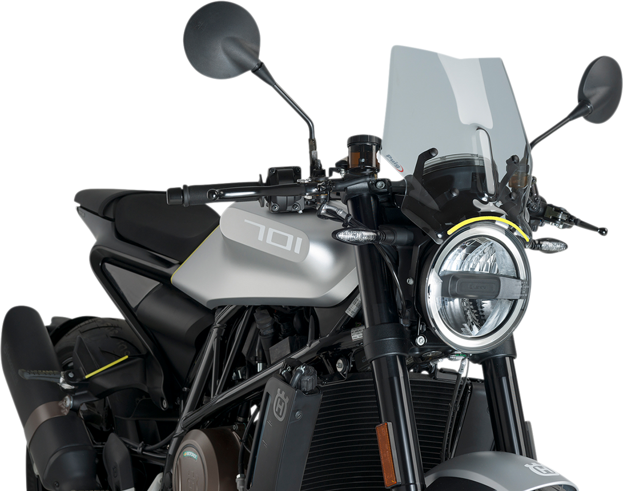 PUIG Hi-Tech Parts Nouveau Pare-brise de Nouvelle Génération - Fumé - Husqvarna 9750H