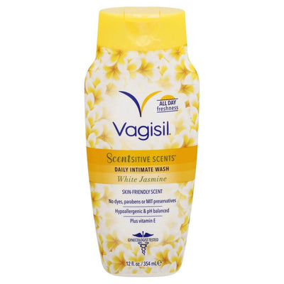 Vagisil Scentsitive Scents Lavado Intimo de Jazmín Blanco - 12 Fl Oz