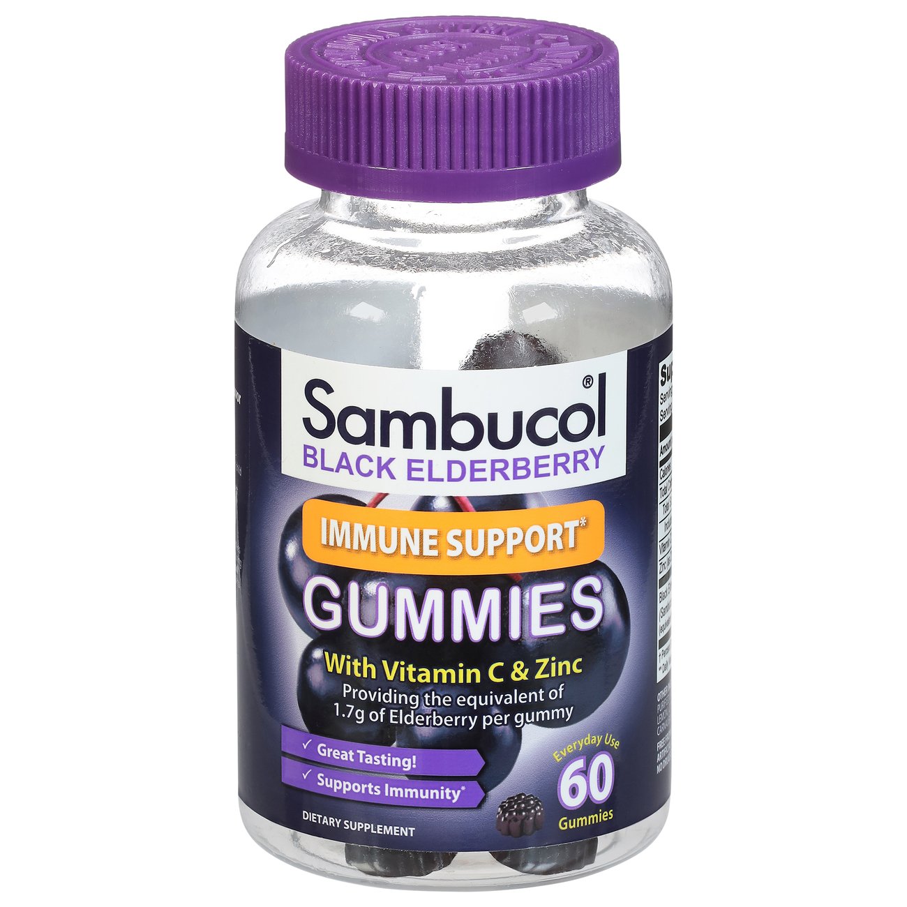 Gomitas de apoyo inmunológico de Sambucol con saúco negro