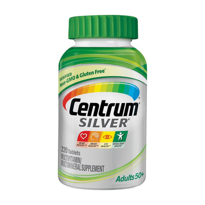 Centrum Silver Multivitamine pour Adultes de 50 ans et plus, Comprimés