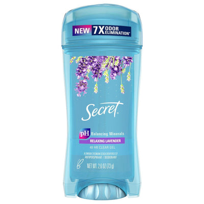 Secret Women's Fresh Clear Gel Antiperspirant - Relaxing Lavender, 2.6 Oz