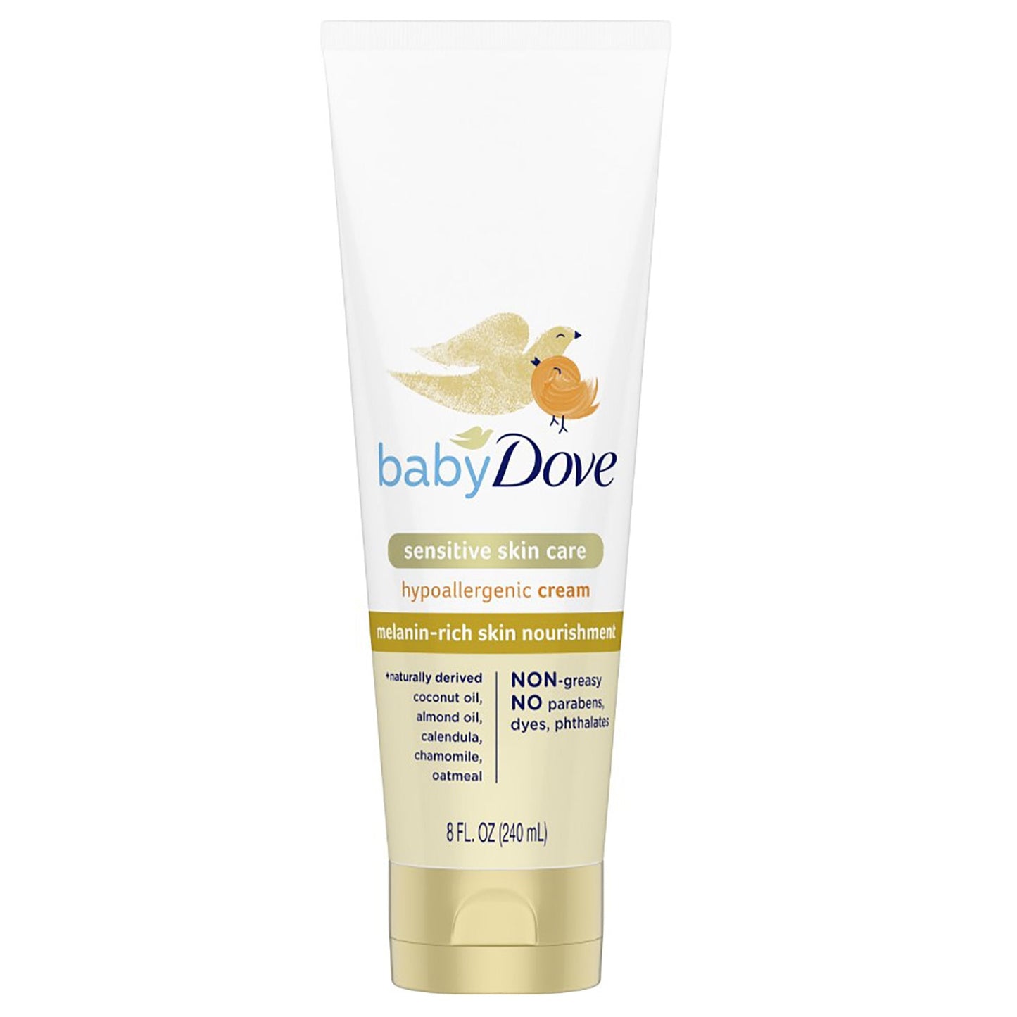 Crème hypoallergénique Baby Dove pour soins de la peau sensible, 8 oz