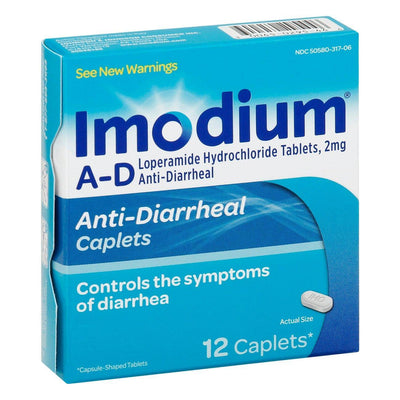 Imodium A-D Caplets - 12 Count