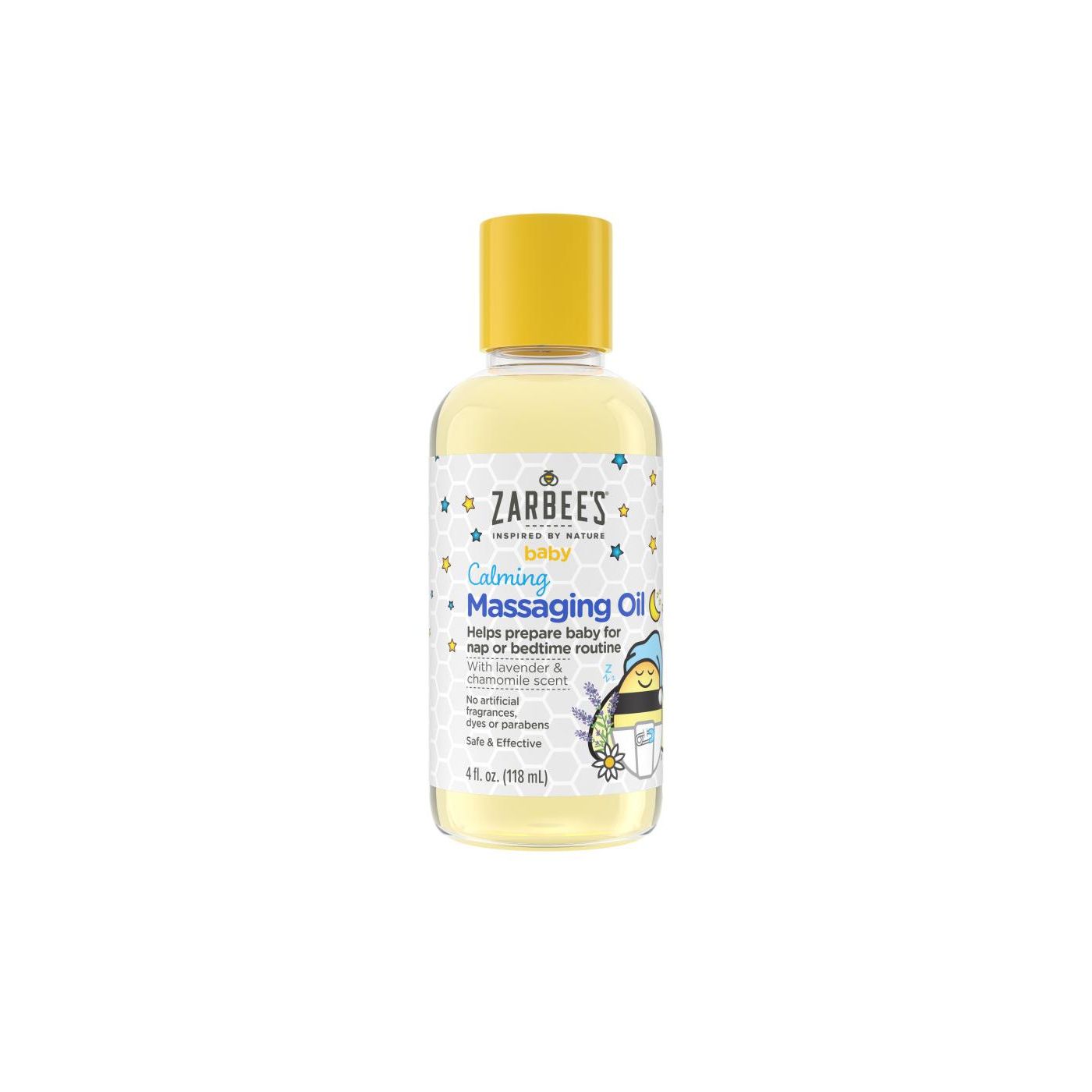 Huile de massage apaisante pour bébé Zarbee's Naturals 4 oz.
