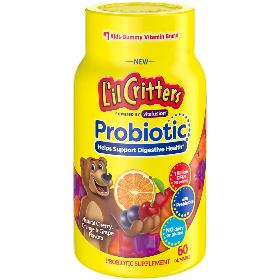 L'il Critters Kids Gummy Probiotic - Digestive Support, 60 Count
