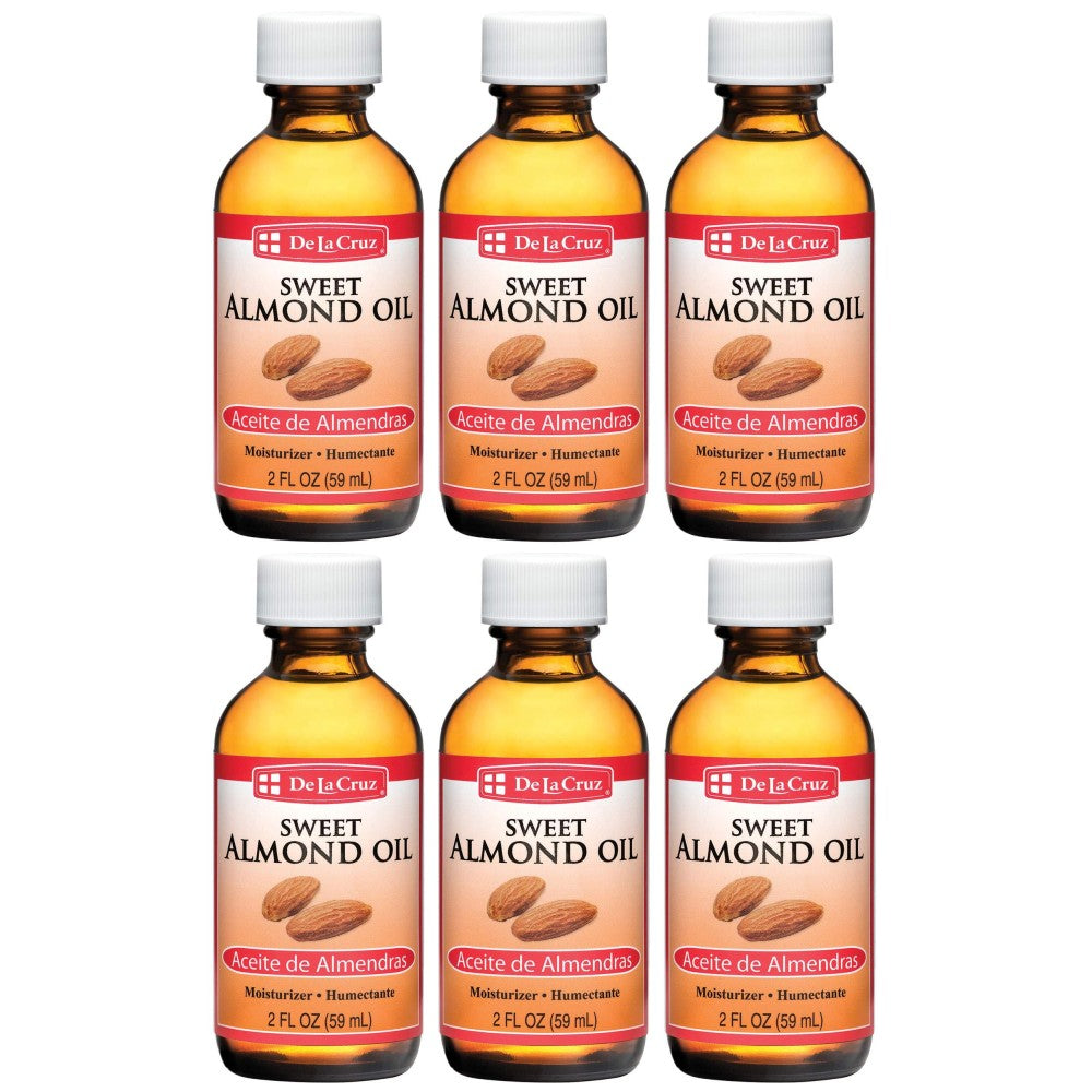 De La Cruz Sweet Almond Oil - 2 Oz Natural Moisturizer