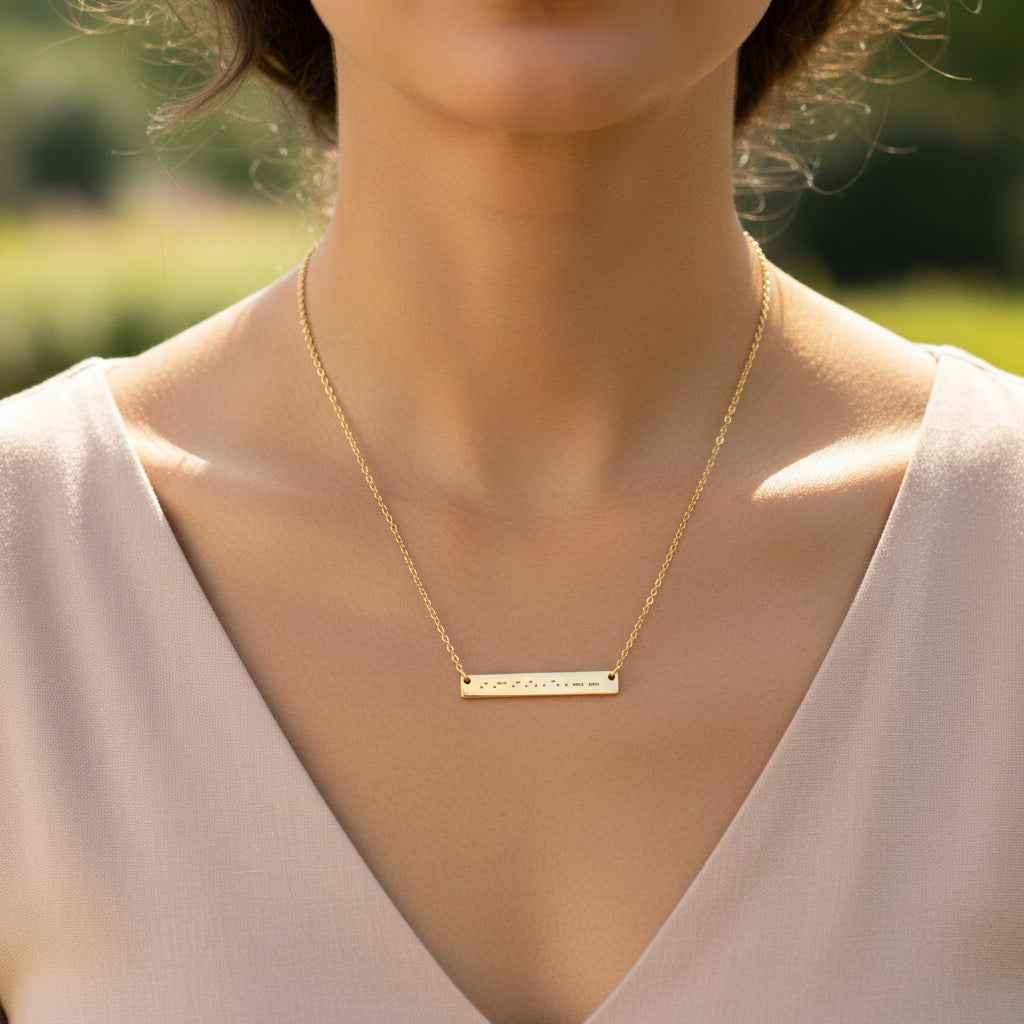Collier Morse Code AWARENESS – Sensibilisation à l'épilepsie