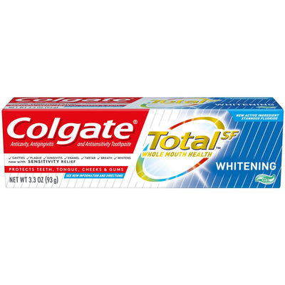 Gel dentifrice blanchissant Colgate Total, menthe, 3,3 oz