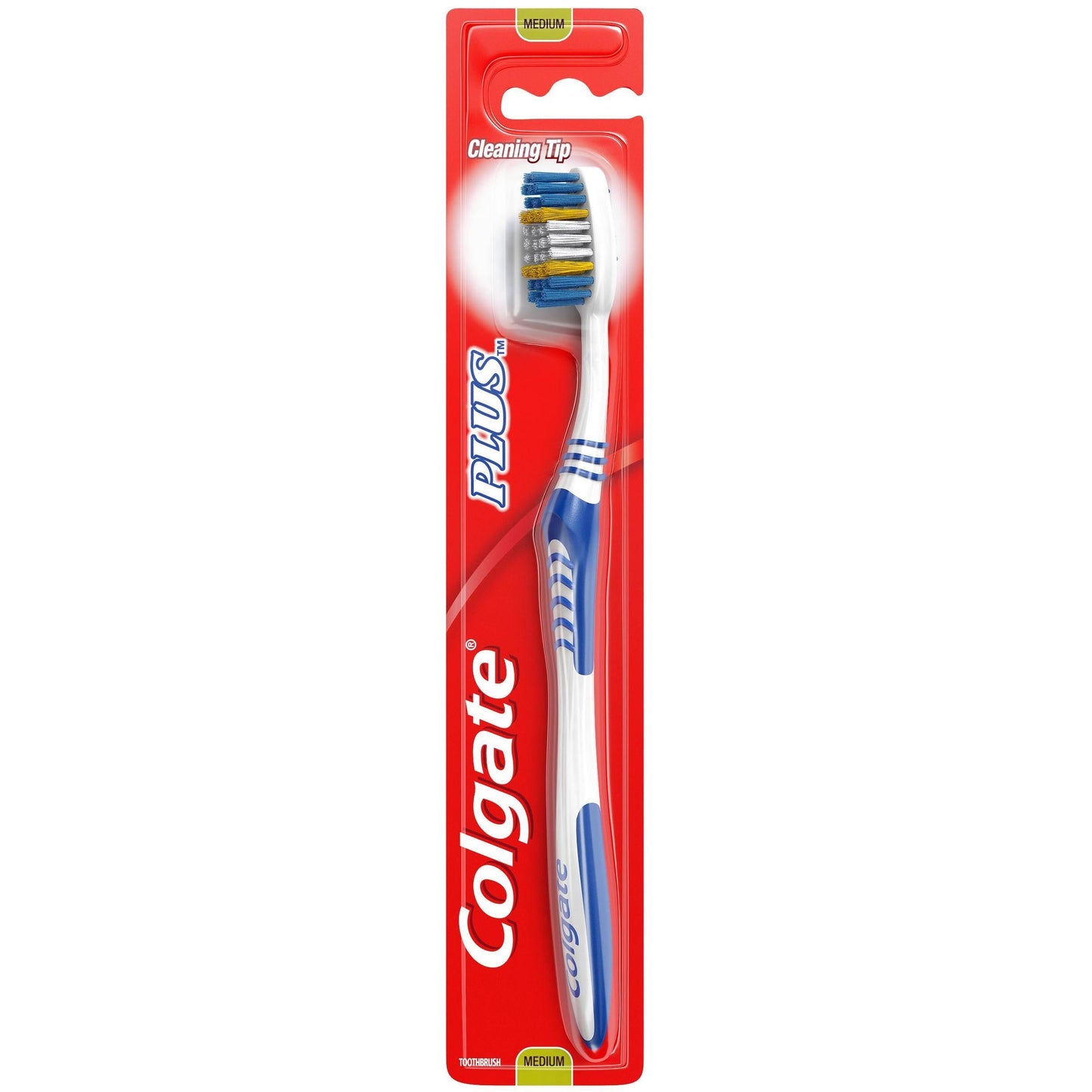Brosse à dents manuelle Colgate Plus pour adultes - Poils moyens
