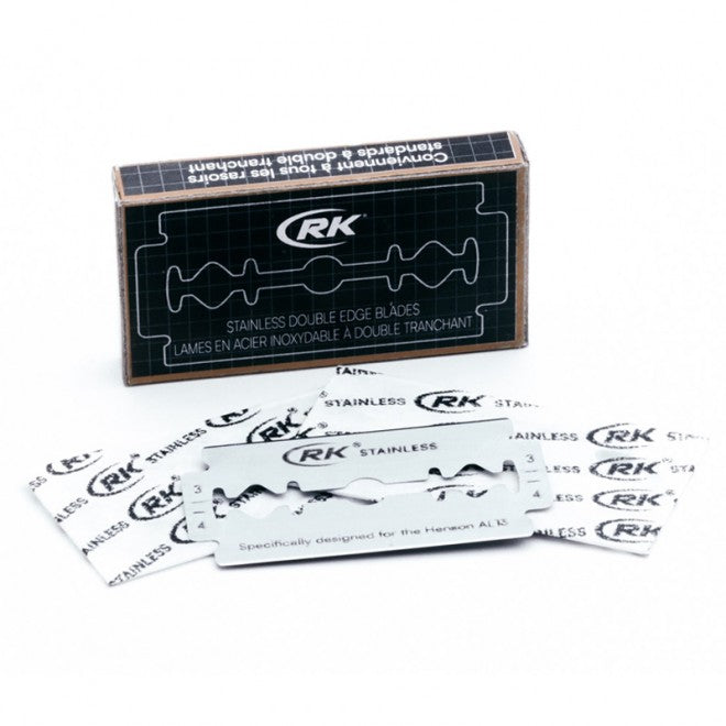Henson Shaving RK Cuchillas de Doble Filo de Acero Inoxidable