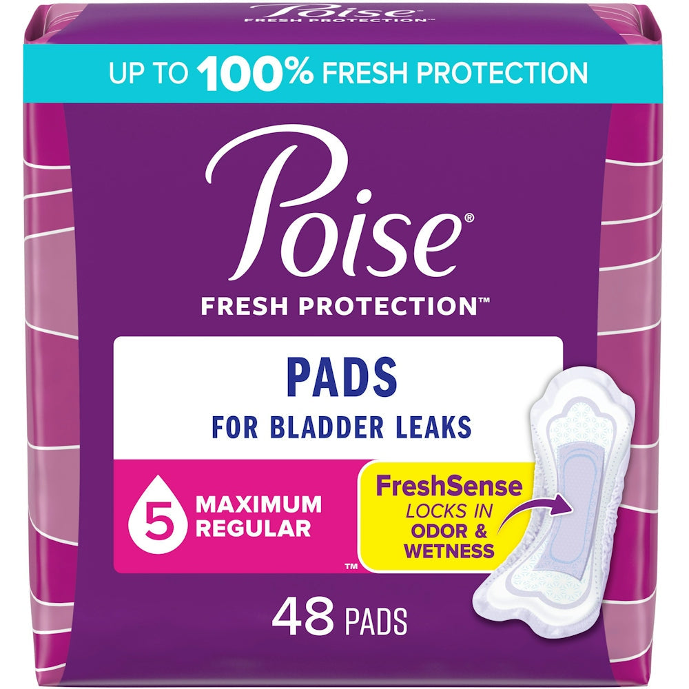 Serviettes d'incontinence Poise à absorption maximale, longueur régulière
