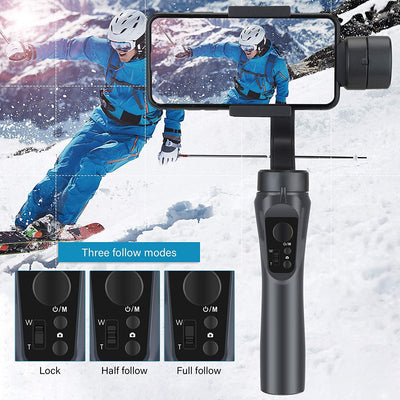 Three-axis handheld gimbal F6 stabilizer mobile phone three-axis stabilizer intelligent anti shake outdoor live streaming stand - Korvel