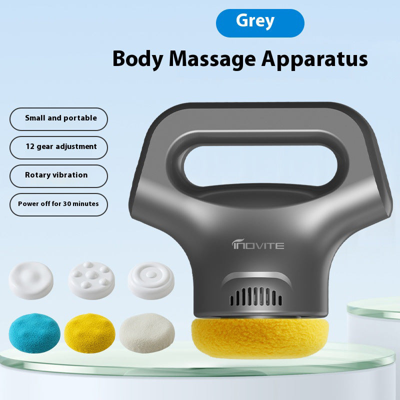 Fat pushing machine, handheld portable massager, massage stick, neck, waist, shoulder kneading, fascia gun, body beauty device - Korvel