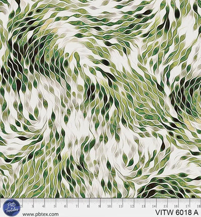 Tela de algodón Vitality Chic Green Wideback - 108" por yarda